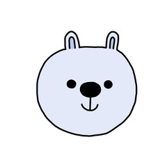 Bear cute face