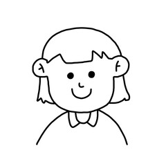 Cartoon character of a girl 