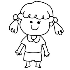 Little girl doodle 