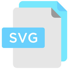 Svg file flat icon