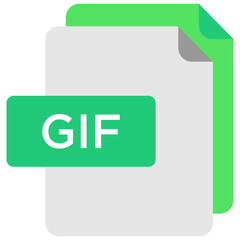 Gif file flat icon