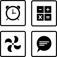set of icons