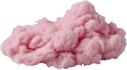 Fluffy pink confectionery cloud