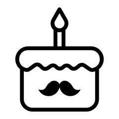 cake Line Icon
