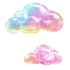 3d jelly glitter cloud bubble toy lightweight.