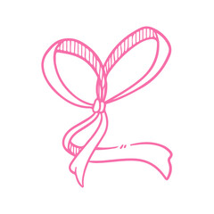 bow ribbon doodle