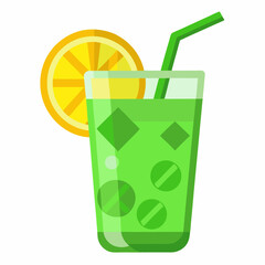 Green cocktails  drink