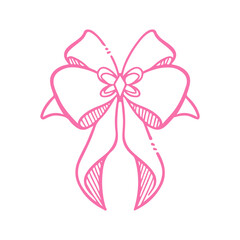 bow ribbon doodle