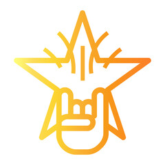 cultural Line Gradient Icon