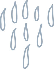 Rain drawing nature decoration