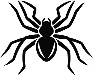 spider vector icon. Collection of halloween silhouettes icon.