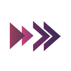 Contemporary Arrow with Clear Vectors in Rich Plum Isolated on Transparent Background