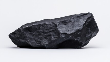 Obraz premium Black Rock Formation: A Study in Minimalist Texture