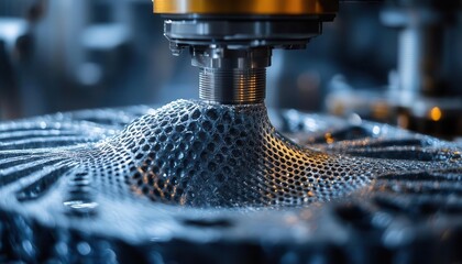 A closeup of advanced composite materials in research, Materials, Innovative and durable