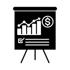 Business Plan Icon Glyph