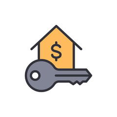 Key To Home Ownership As An Investment Property Purchase Concept