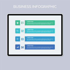Colorful line Business Infographic