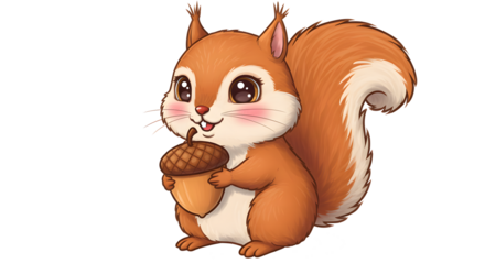 squirrel with acorn