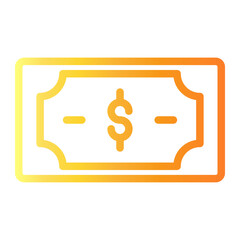 money Line Gradient Icon