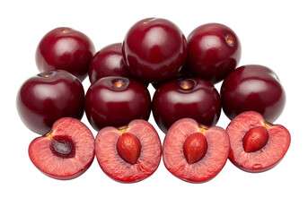 Fresh Red Cherries Juicy Sweet  Delicious  HighQuality Images isolated on transparent background