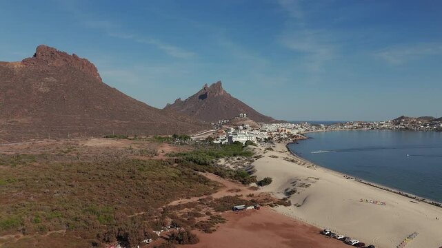 Stunning los algodones beach in san carlos, sonora, mexico