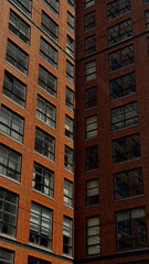 Brick building in the city