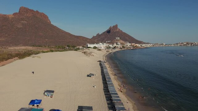 Stunning los algodones beach in san carlos, sonora, mexico