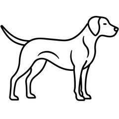 Obraz premium Hunting-dog-icon