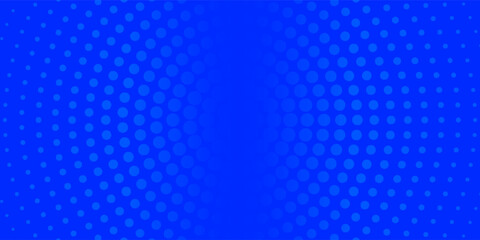 Naklejka premium Halftone pattern on blue background. Vector dotted glitter or halftone glitter pattern texture Pop Art Style Background.