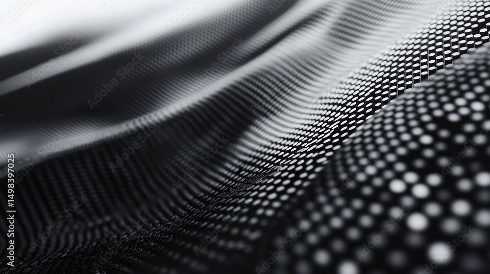 Poster abstract texture background with black and white dots creating a modern effect