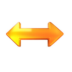 Sleek Arrow with Smooth Gradient Transitions in Soft Isolated on Transparent Background