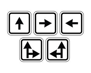 Traffic Light Additional Arrows – Enhanced Signal Guidance for Controlled Intersections – High Quality Stock Vectorial Image