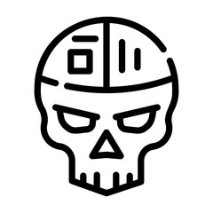 cyborg Line Icon