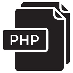 PHP file glyph icon
