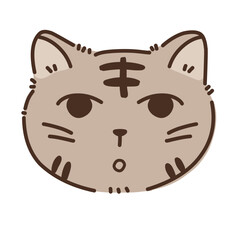 Cat head illustration