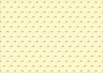 【日本の伝統模様】松のシームレスパターン（黄系） / Matsu – Japanese Traditional Pine Pattern (Yellow Tones)