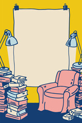 Editable Book Fair Poster Template – Colorful Vector Design for Book Exhibition, Reading Event, or Literacy Promotion Campaign