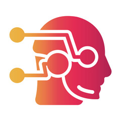 ai robot Gradient icon