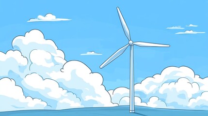 Wind turbine landscape