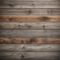 Rustic reclaimed wood texture background with faded brown and gray weathered planks