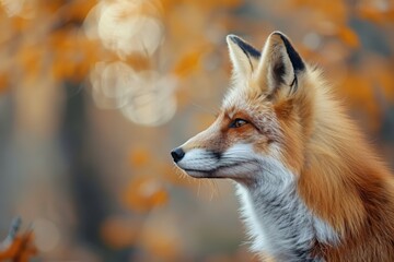 Fototapeta premium selective focus photography of orange fox