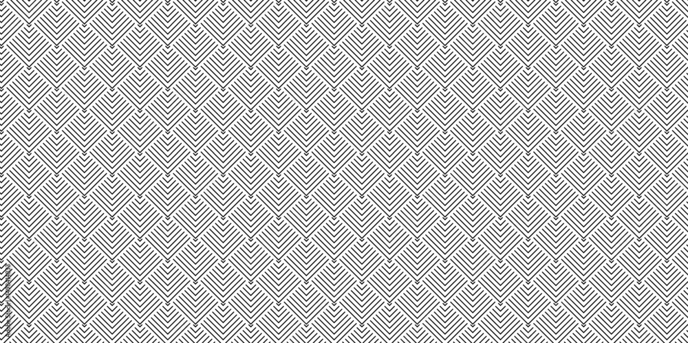 Poster geomatics overlapping create retro line pattern design. abstract overlapping vector black line patte