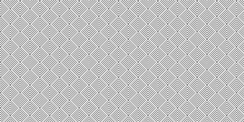 Geomatics overlapping create retro line pattern design. Abstract overlapping vector black line Pattern wave fabric square line background. seamless fabric pattern design.	

