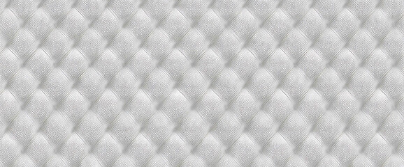 Smooth, seamless geometric design on a white quilted fabric - Seamless , pattern , background , tile