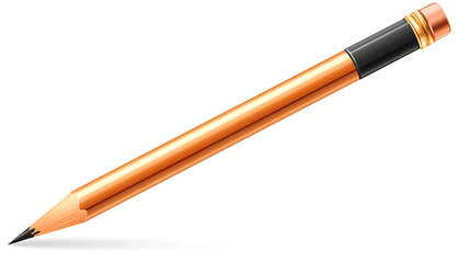 Fototapeta premium A pencil with a black eraser on the end