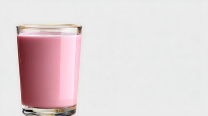 Pink Beverage in Glass on Light Background for Refreshing Drink Ideas