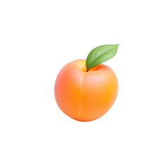 in the image, there is a single stone fruit presented against a solid dark backdrop. the fruit appears smooth and rounded, with a color gradient of pale orange to a more saturated hue