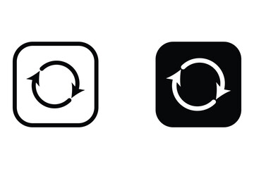 recycle icon set. recycle the green arrow. Environmental icon. Symbol of recycling, the concept of reuse, refreshment, sustainable energy, saving the green planet. Repeat round arrow.