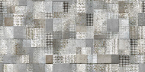 retro-patterned vintage-inspired mosaic backdrop - Seamless , pattern , background , tile