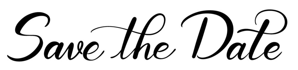 Save the Date の手書き文字